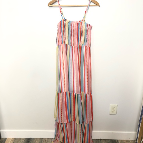 NEW Jack by BB Dakota TRUE COLORS SMOCKED MAXI - Picture 3 of 8